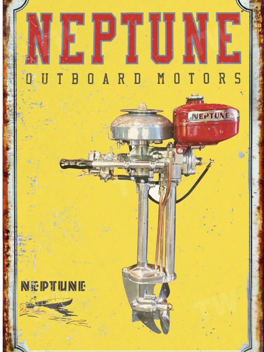 Neptune Outbaord MOtrors 12 x 18 Inch